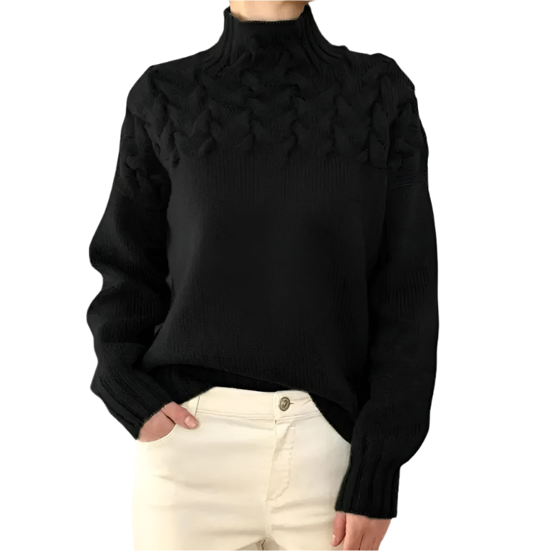 Lucia – Structured Comfort Turtleneck Sweater for Women