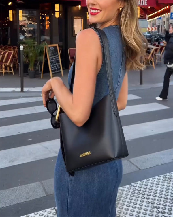 Elena – Figure-Flattering Women's Denim Dress
