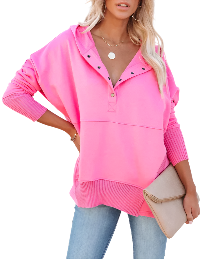 Freya – Fashionable V-neck Sweatshirt for Women