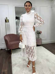 Camilla – Lace-Embellished Women’s Pink Dress