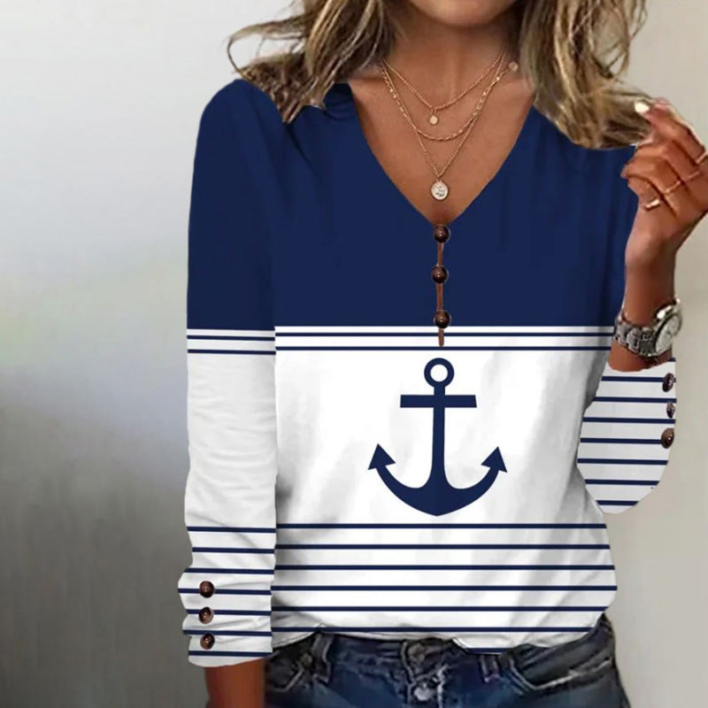 Giulia – Effortlessly Chic Striped Blouse for Women