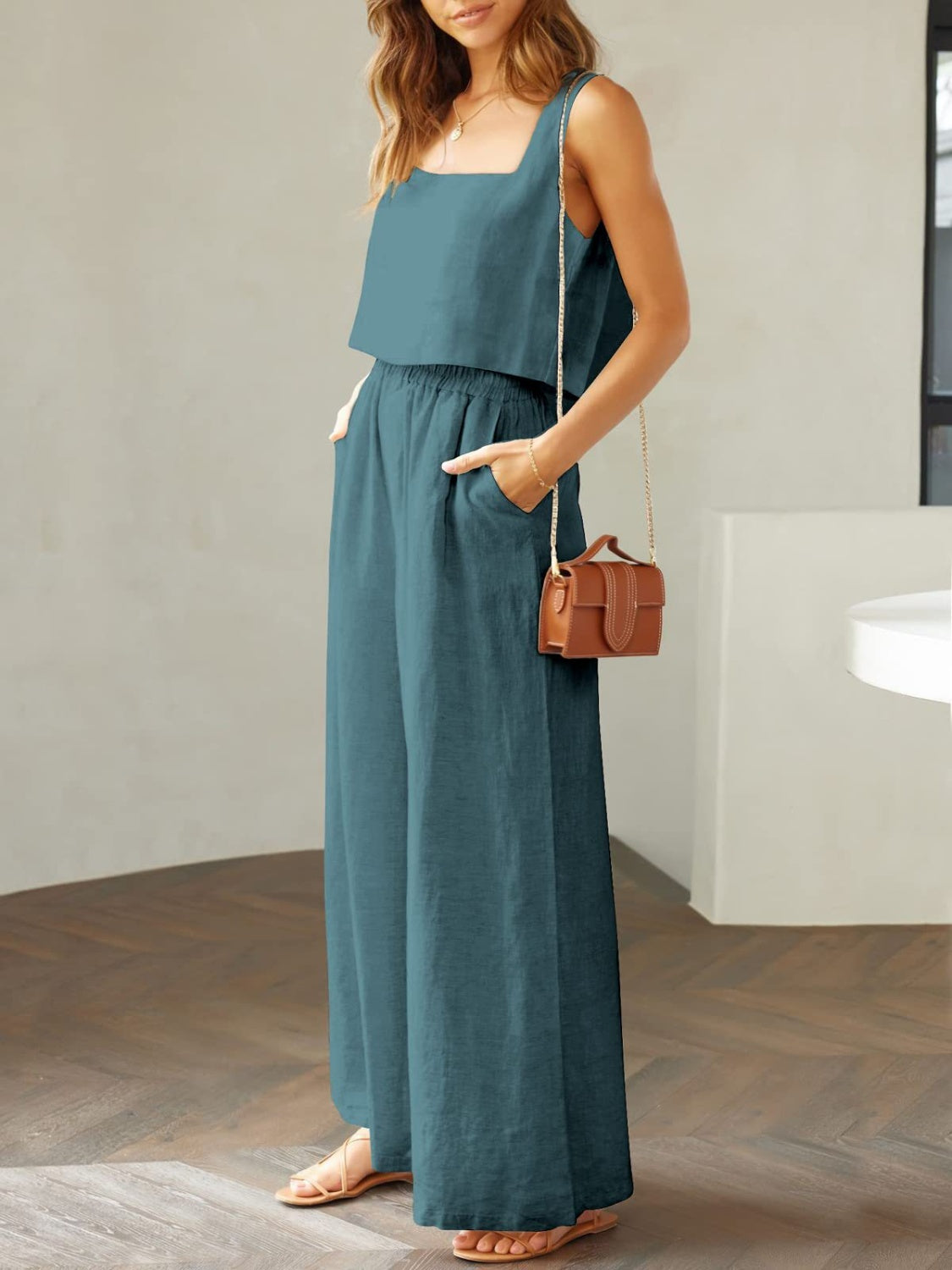 Sofia – Wide Leg Women’s Lounge Set