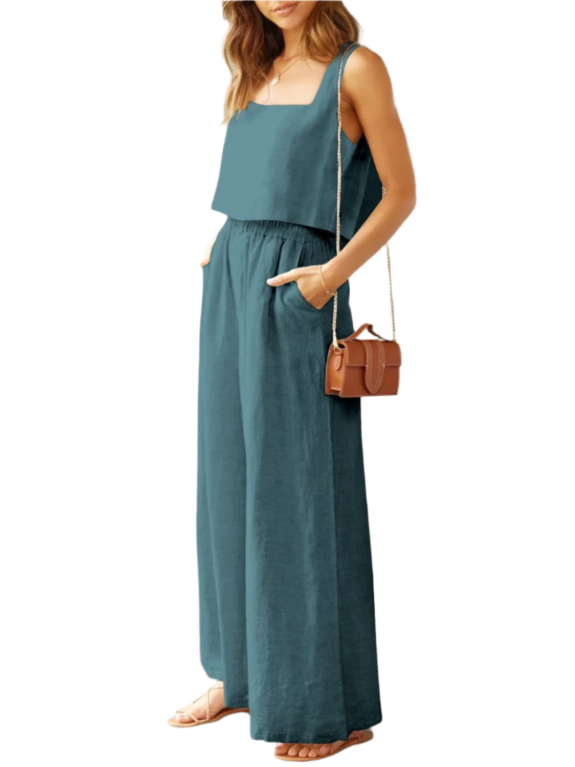 Sofia – Wide Leg Women’s Lounge Set
