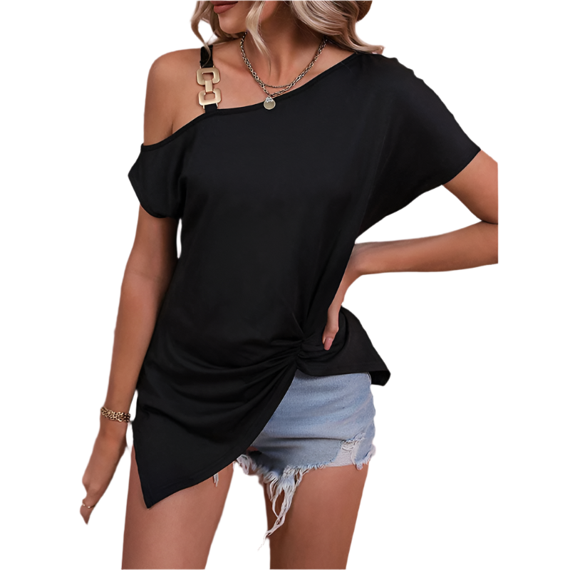 Luciana – Elegant Off-Shoulder Summer Blouse for Women