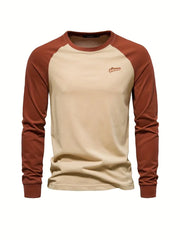 Tyler - Color-Block Long Sleeve T-Shirt for Men