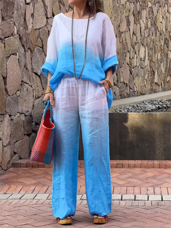 Sophia – Luxe Cotton and Linen Two-Piece Set