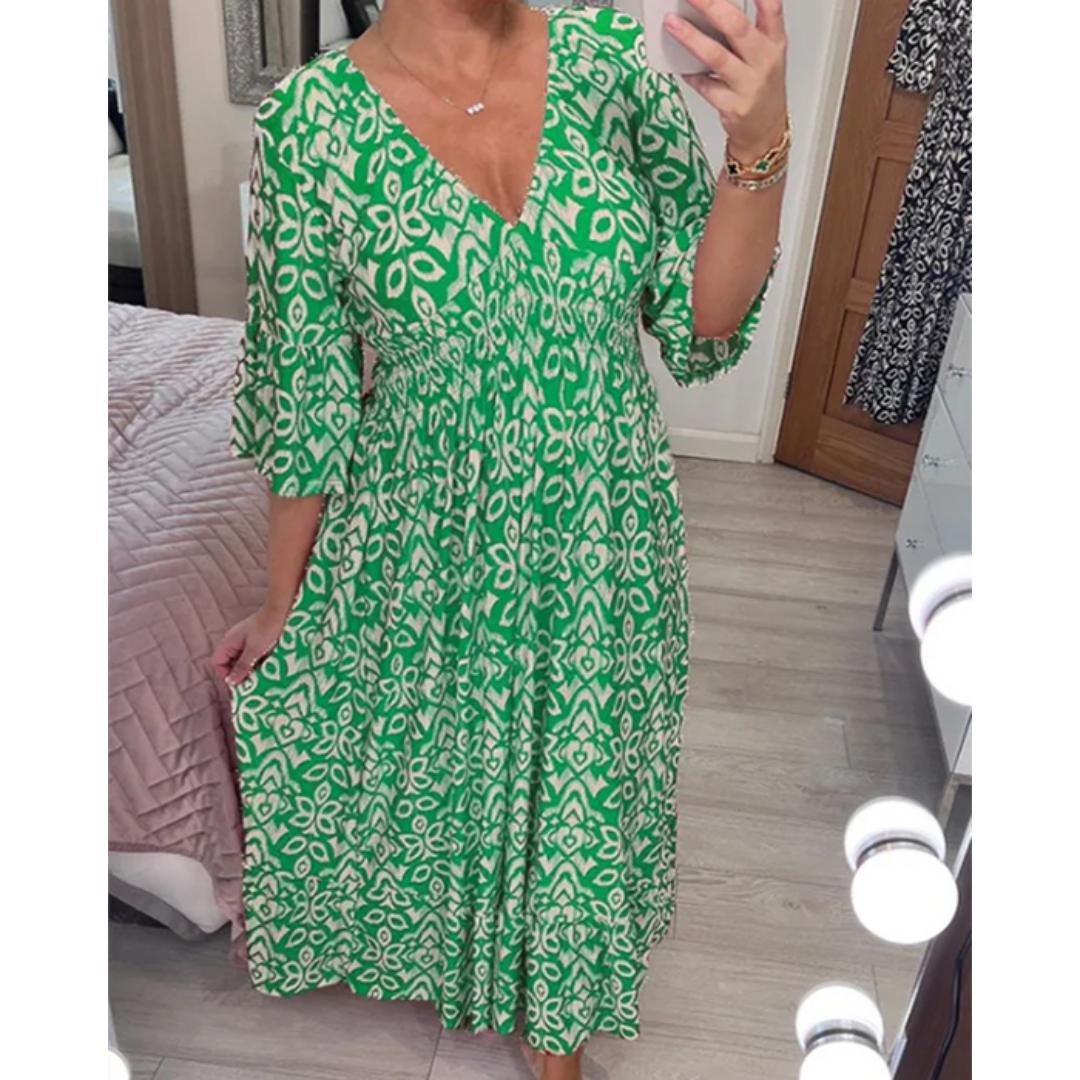 Bianca – Floral Elegance Women’s Maxi Dress