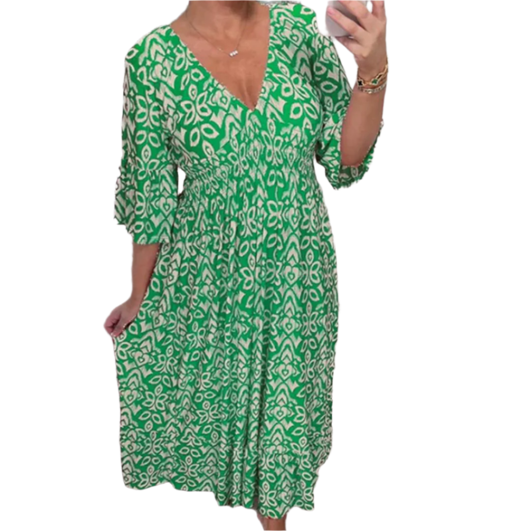 Bianca – Floral Elegance Women’s Maxi Dress