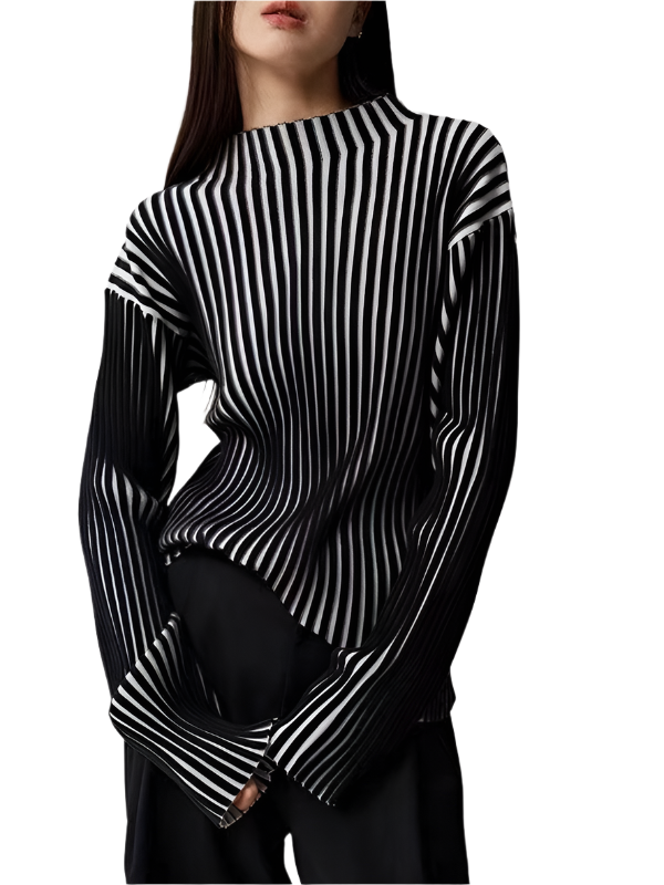 Elisa – Elegant Turtleneck Knit Sweater for Women