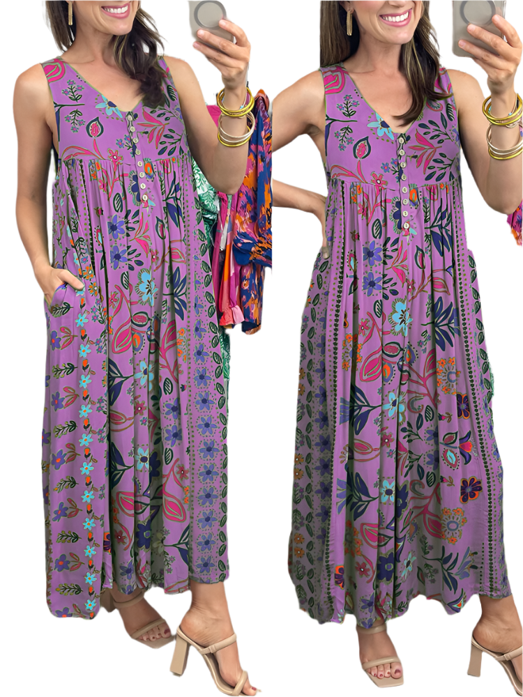 Sofia – Bohemian Floral Jumpsuit for Women