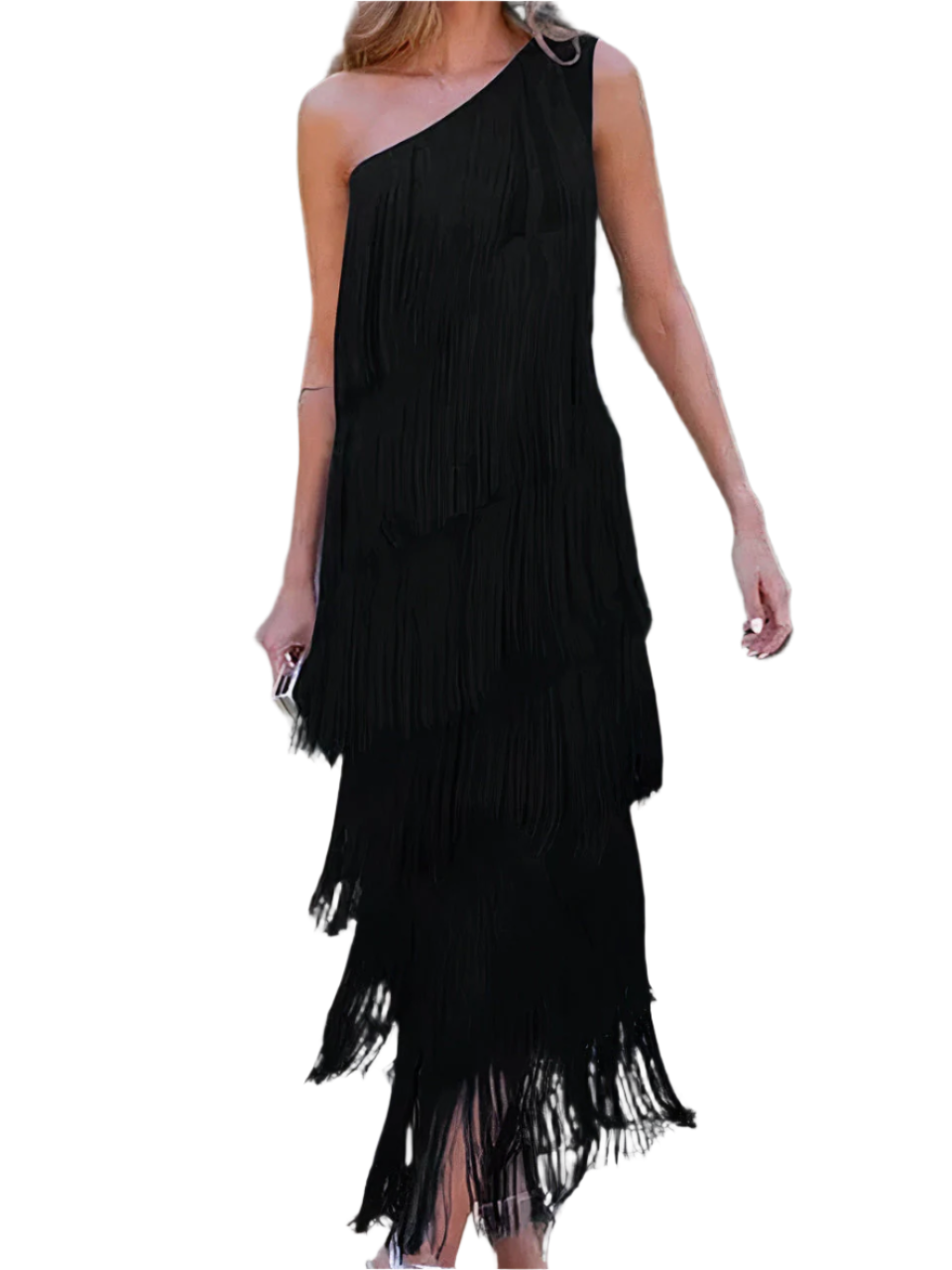 Adeline – Elegant Half-Shoulder Dress for Women