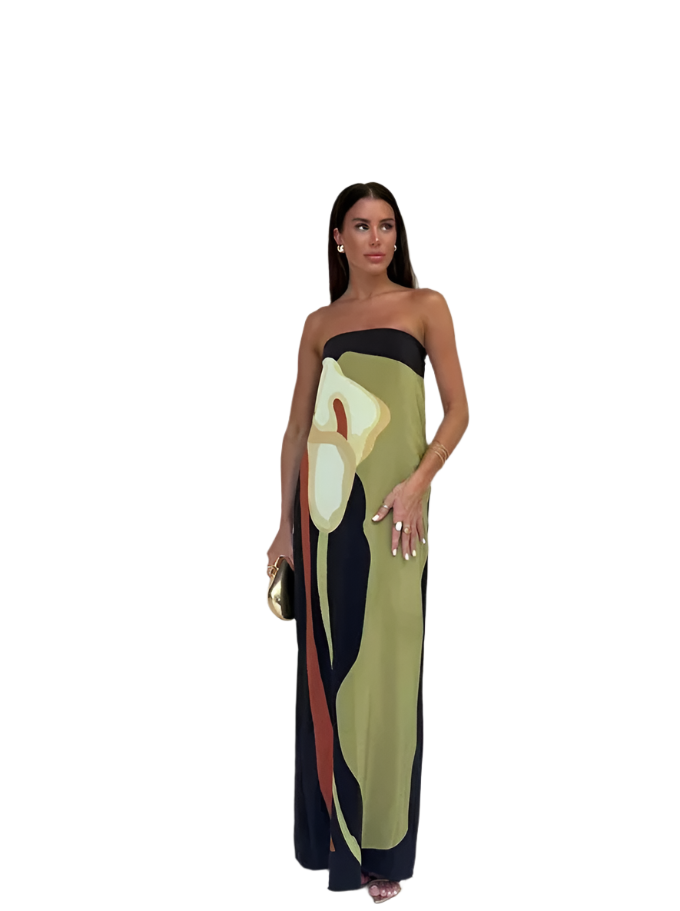 Sofia – Elegant Strapless Evening Women's Dress