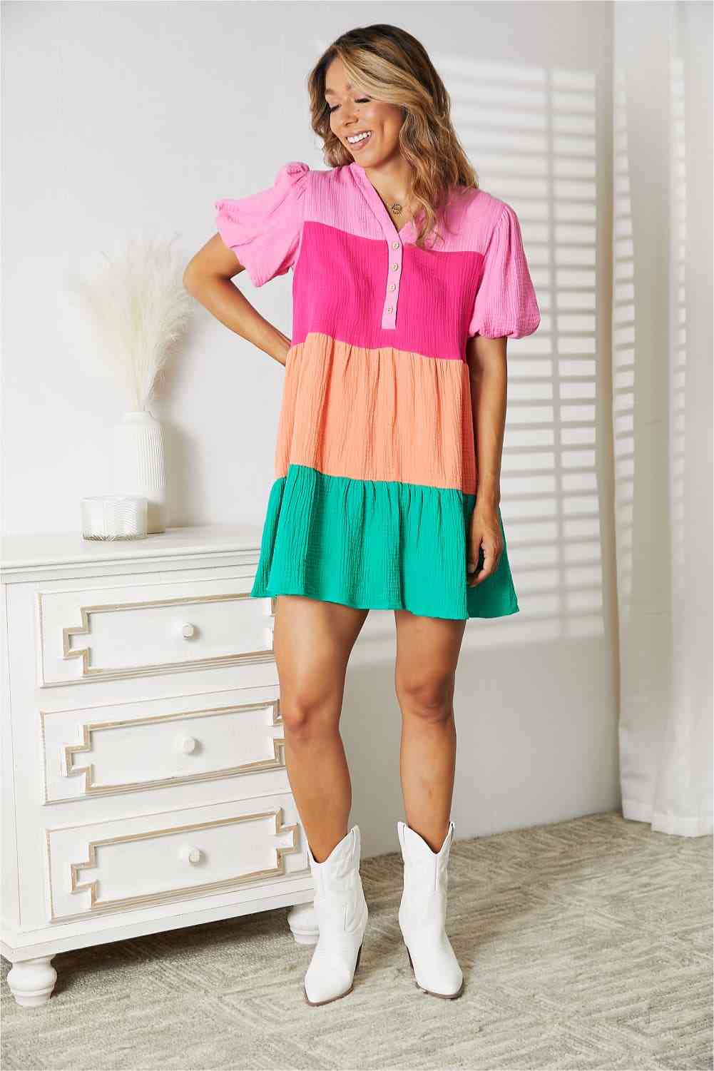 Mitch – Vibrant Elegance Women’s Colored Dress