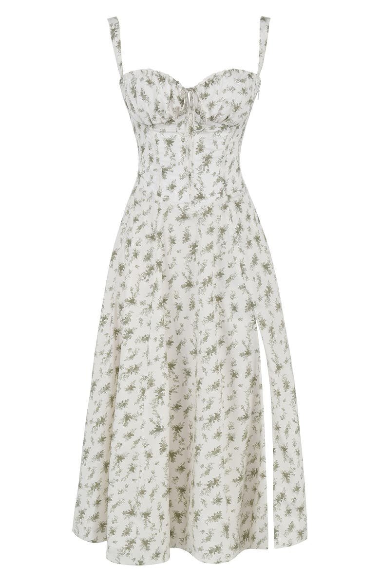 Giulia – Vibrant Floral Women's Bustier Dress