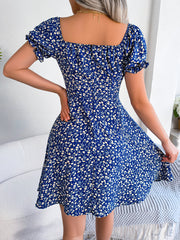 Lucia – Elegant Floral A-Line Dress for Women