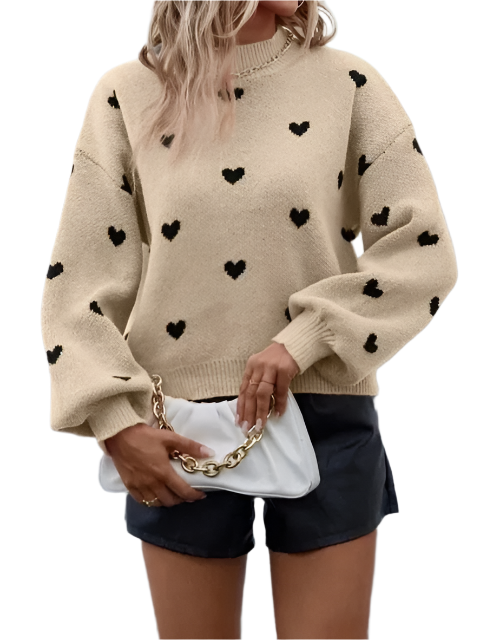 Elena – Heart Design Women’s Sweater