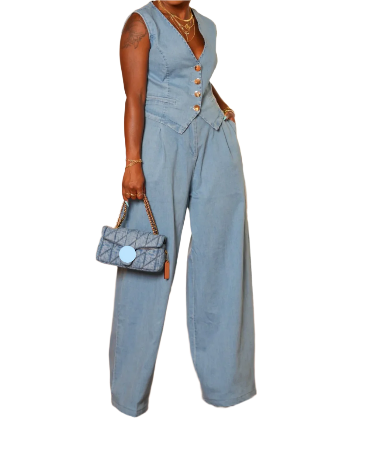 Nini – Tailored Denim Set for Women