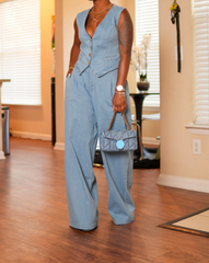 Nini – Tailored Denim Set for Women