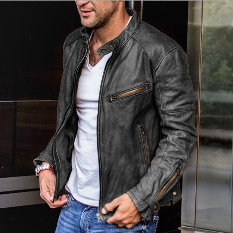 Ryan – Versatile Leather Jacket for Men