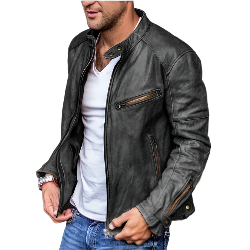 Ryan – Versatile Leather Jacket for Men