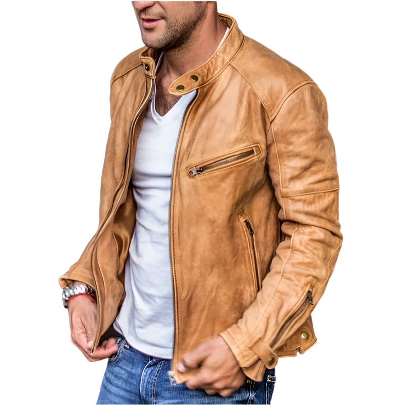 Ryan – Versatile Leather Jacket for Men