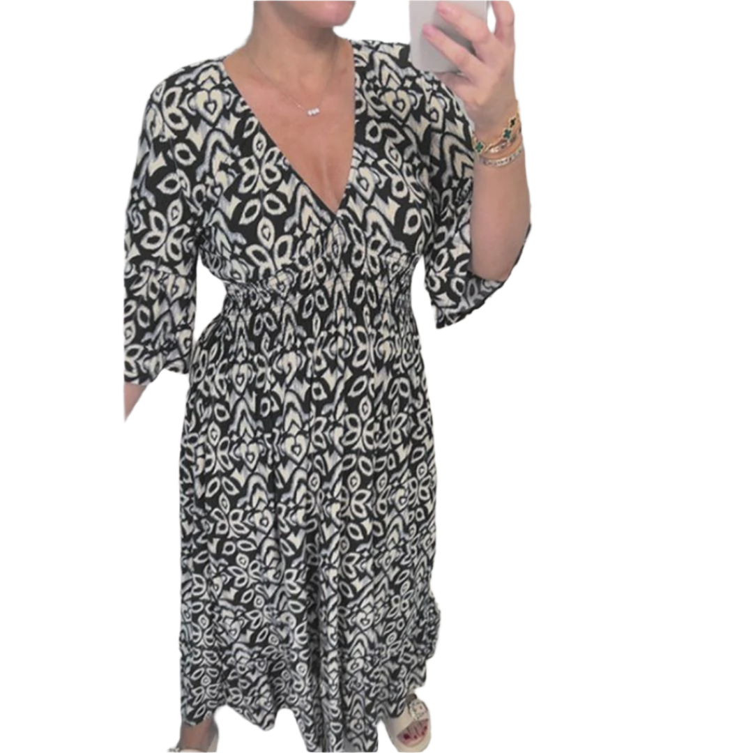 Bianca – Floral Elegance Women’s Maxi Dress