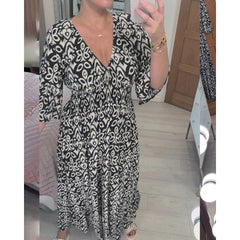 Bianca – Floral Elegance Women’s Maxi Dress
