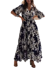 Céleste – Elegant Floral Women’s Dress