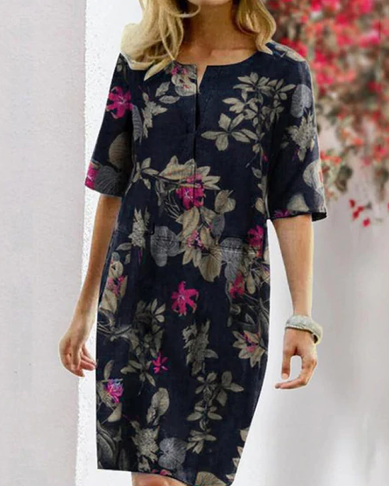 Emery – Elegant Women’s Floral Dress