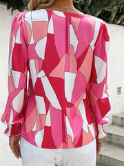 Aurélie – Geometric Summer Women’s Blouse