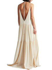 Janna – Stylish V-neckline Women's Maxi Dress