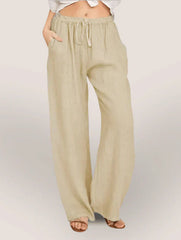 Alessandra – Relaxed Fit Women's Linen Casual Pants