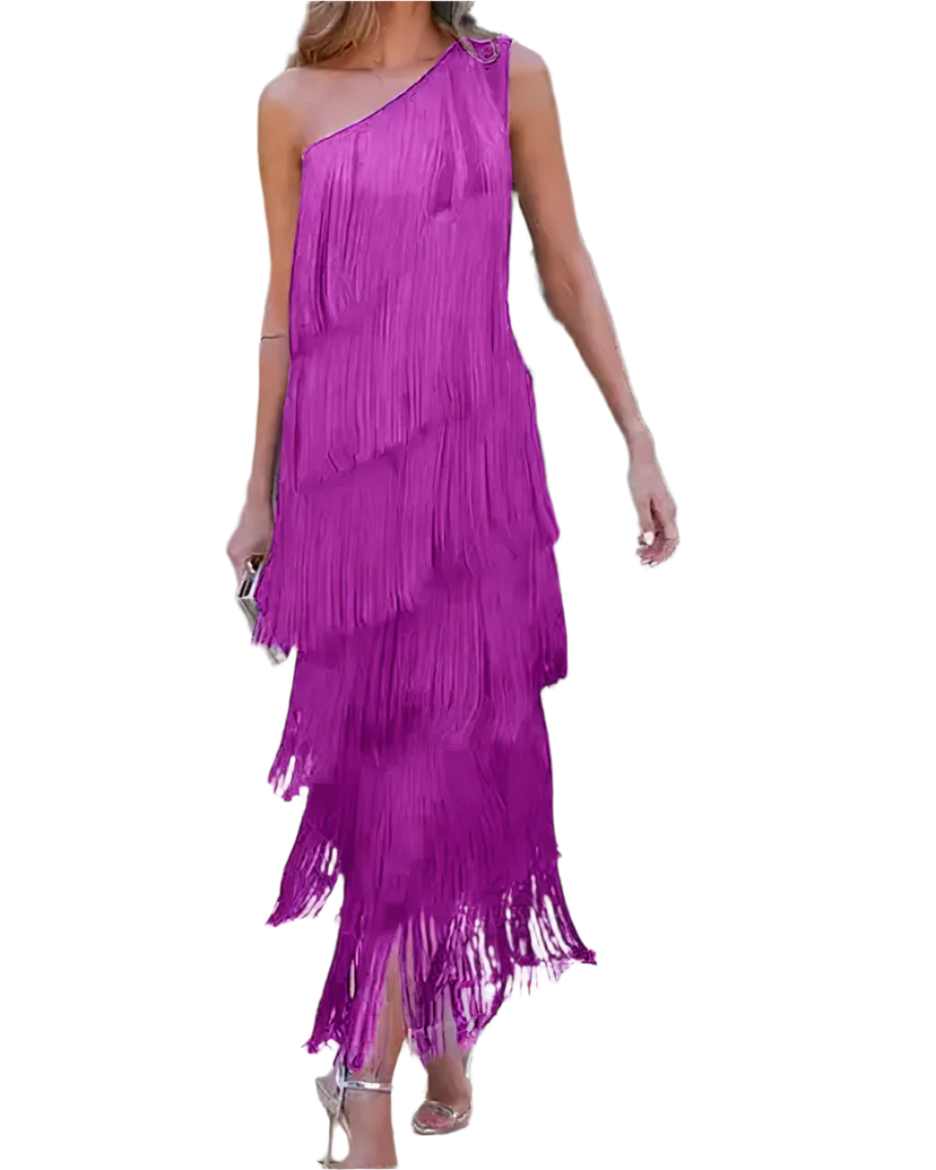 Adeline – Elegant Half-Shoulder Dress for Women