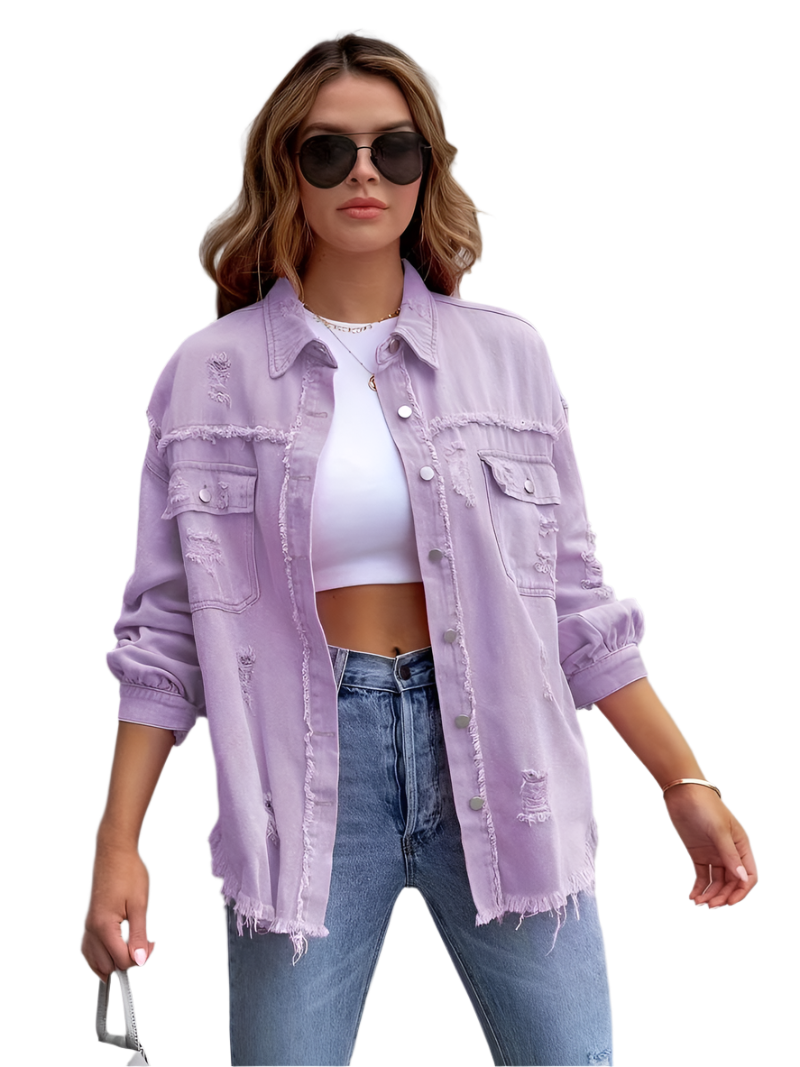 Estrella – Distressed Women’s Denim Jacket