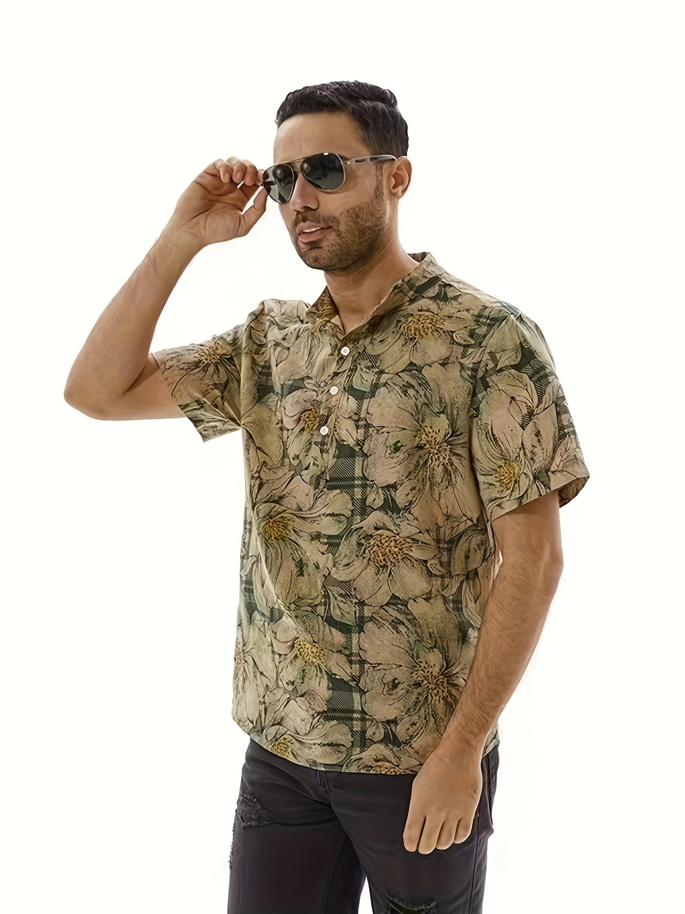 Nicolas – Floral Print Shirt For Men