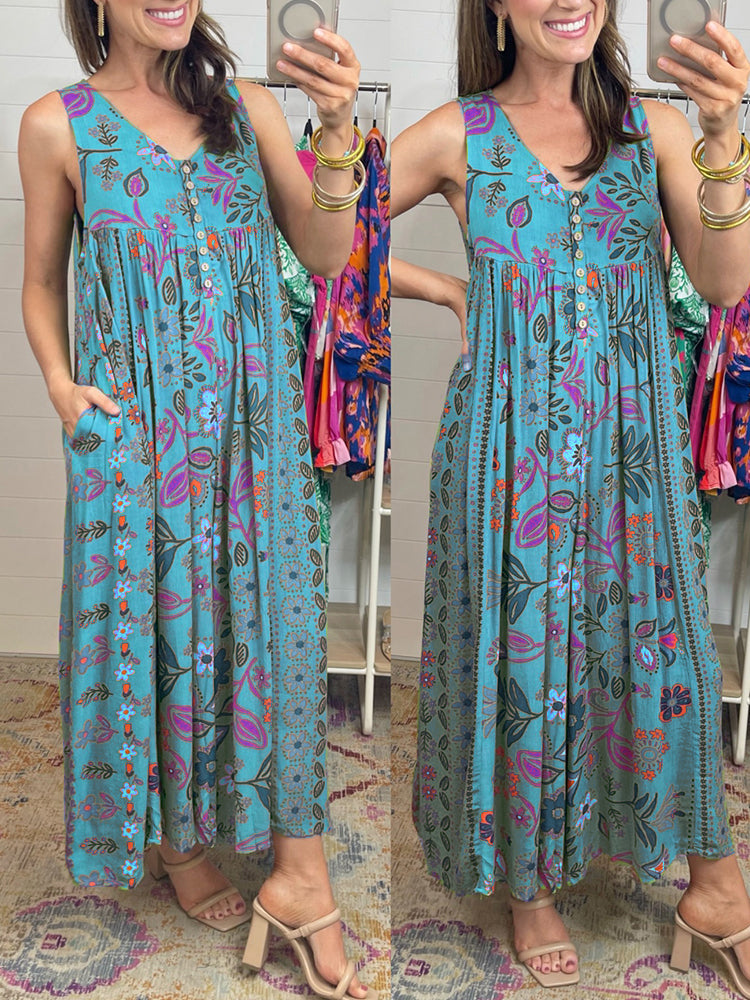 Sofia – Bohemian Floral Jumpsuit for Women