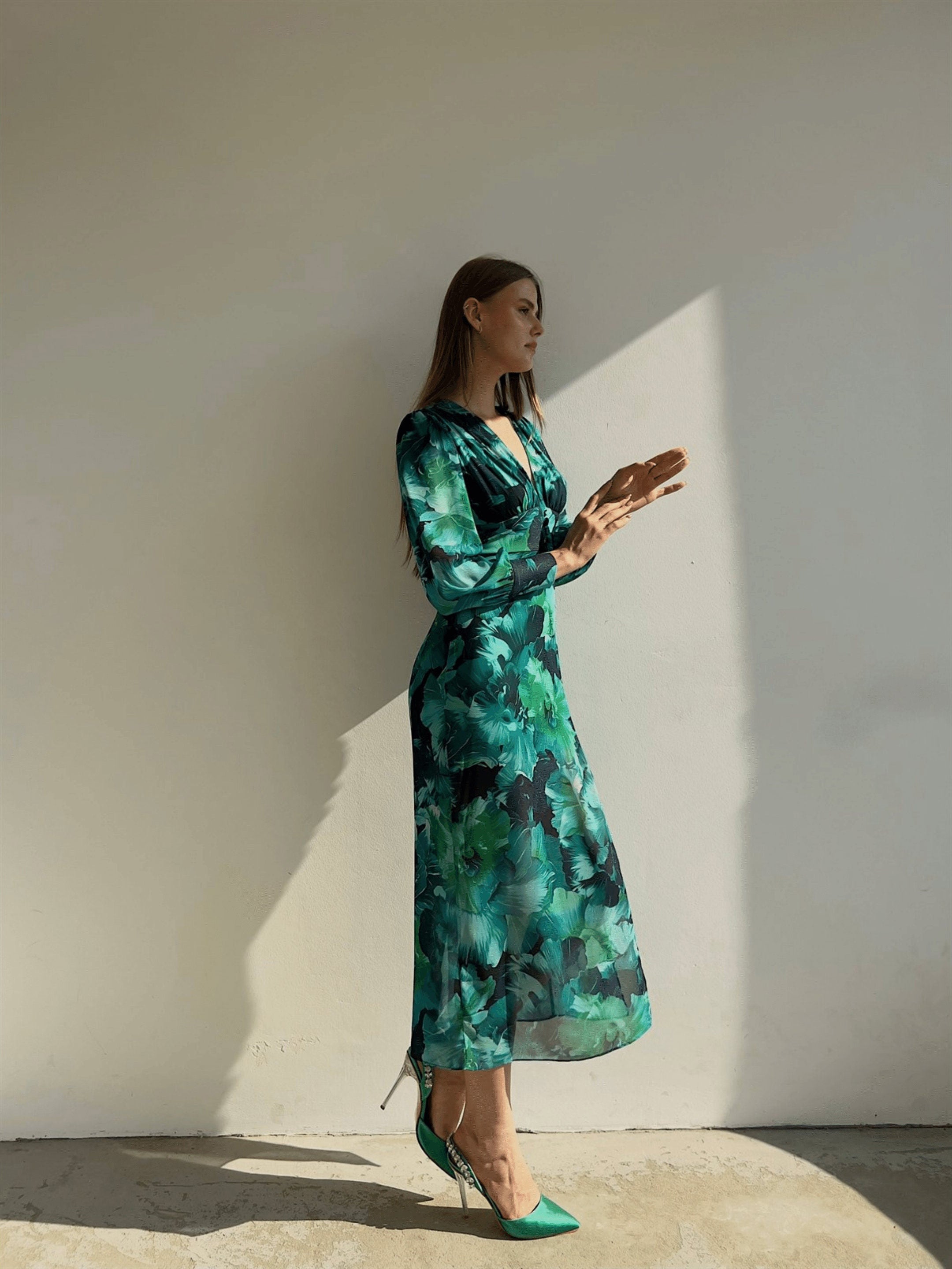 Giulia – Long-Sleeve Floral Summer Dress for Women