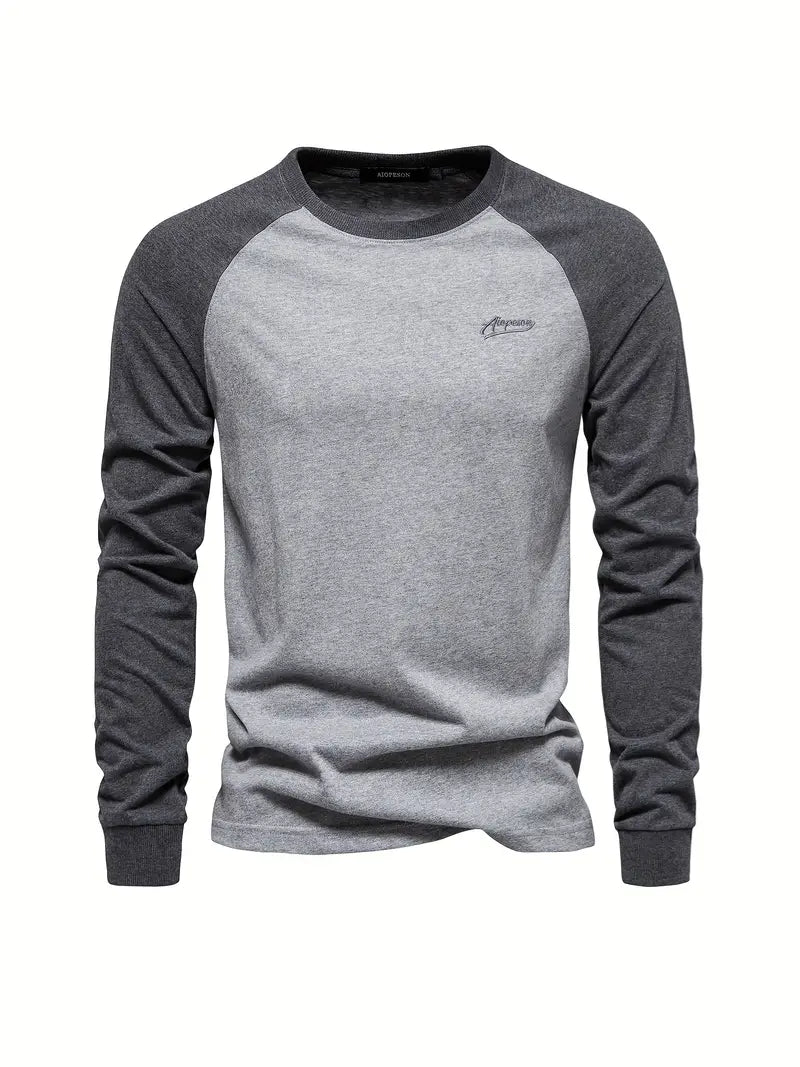 Tyler - Color-Block Long Sleeve T-Shirt for Men