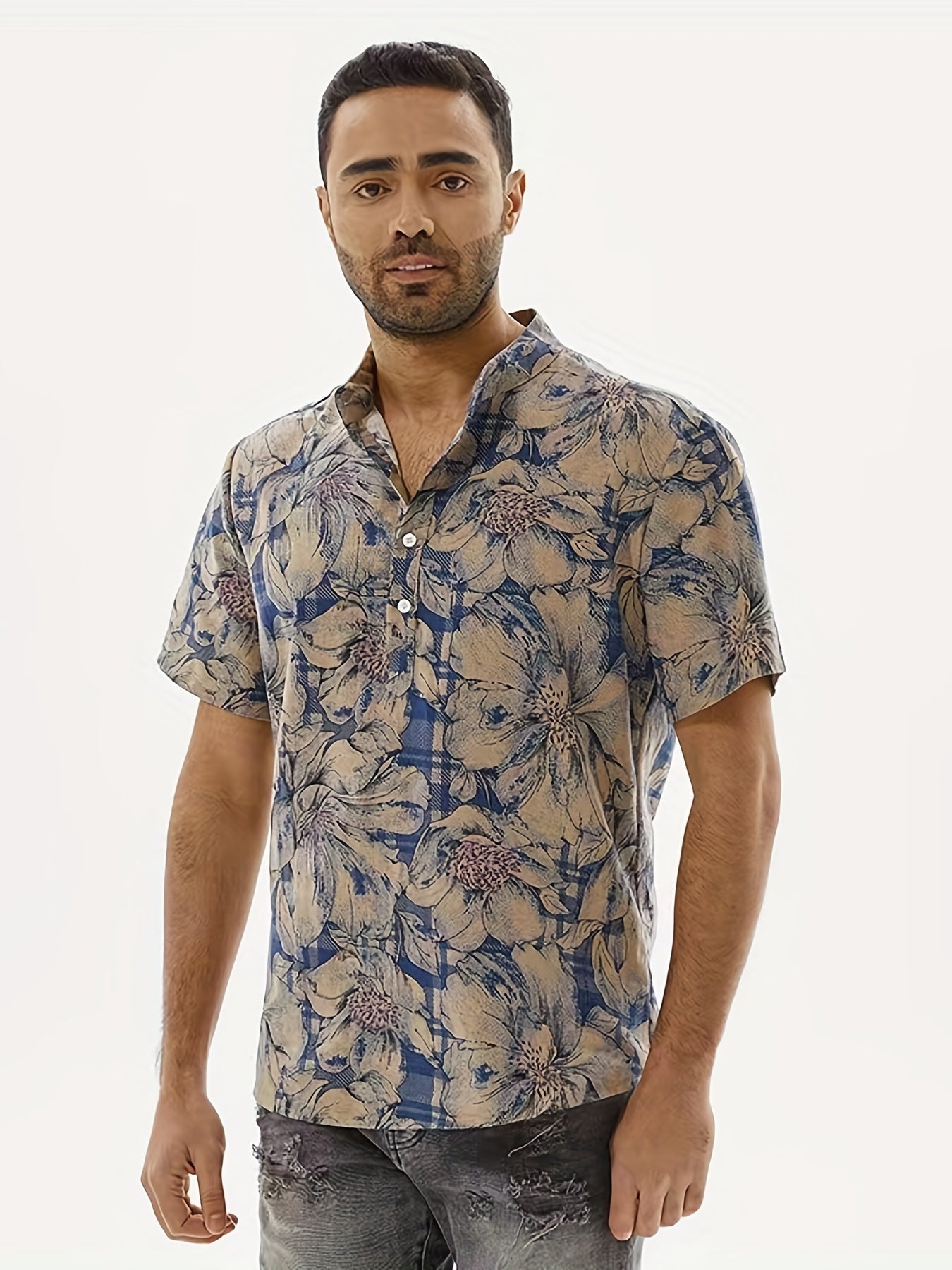 Nicolas – Floral Print Shirt For Men