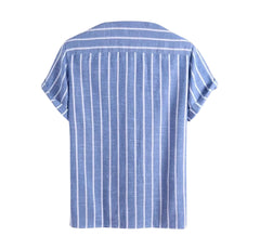 Michael – Trendy Men's Striped Linen Shirt