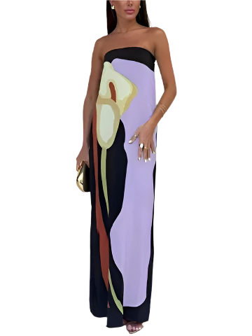 Sofia – Elegant Strapless Evening Women's Dress