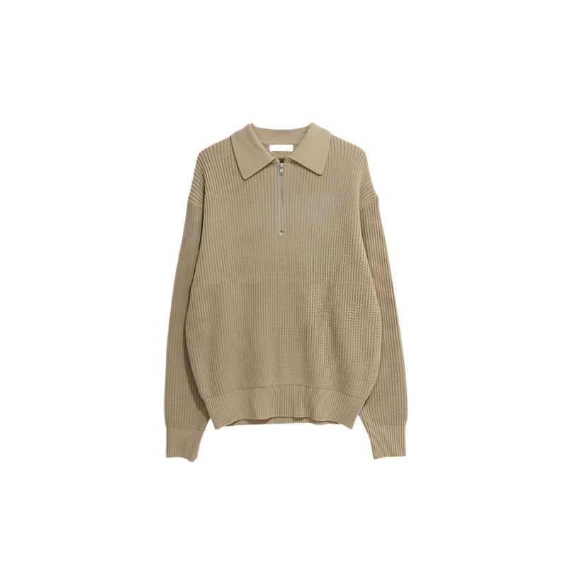 Giovanni – Zip-Up Knitted Sweater for Men