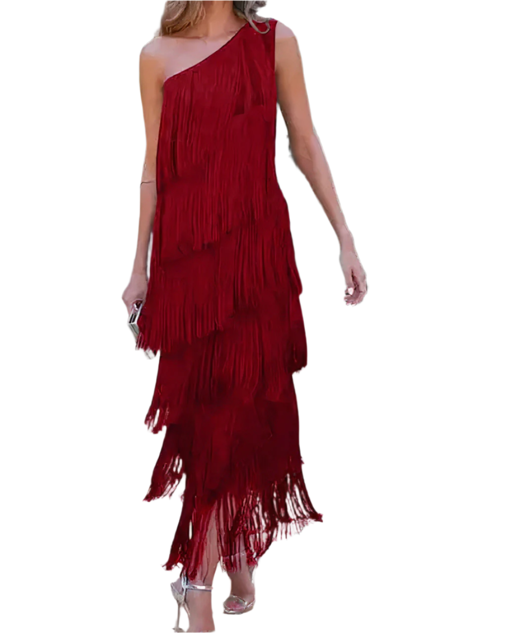 Adeline – Elegant Half-Shoulder Dress for Women