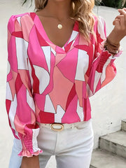 Aurélie – Geometric Summer Women’s Blouse