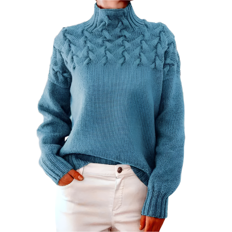 Lucia – Structured Comfort Turtleneck Sweater for Women