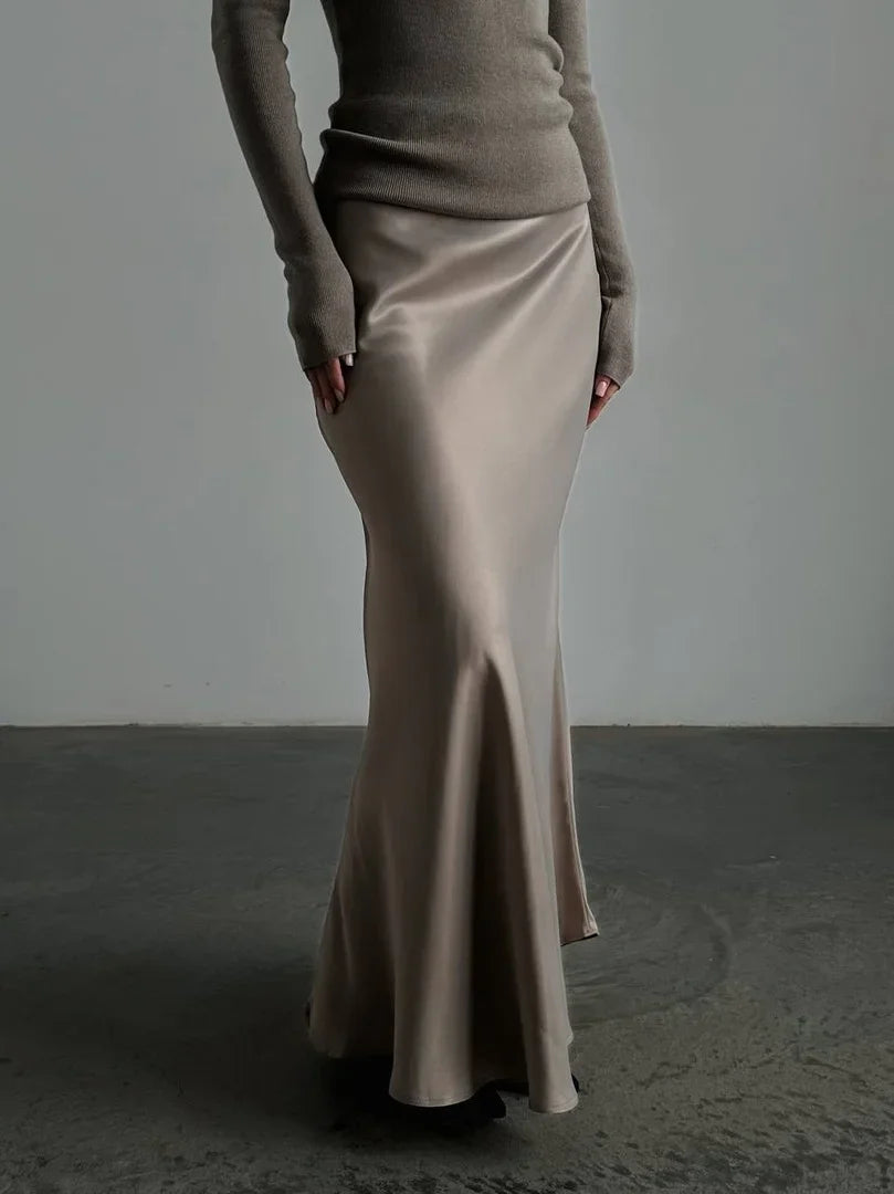 Sofia – Luxurious Silk Long Skirt for Women
