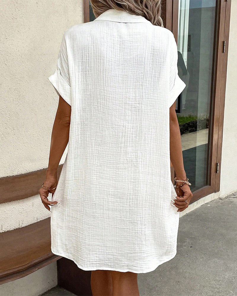 Nissa – Elegant Women's Button-Up Dress