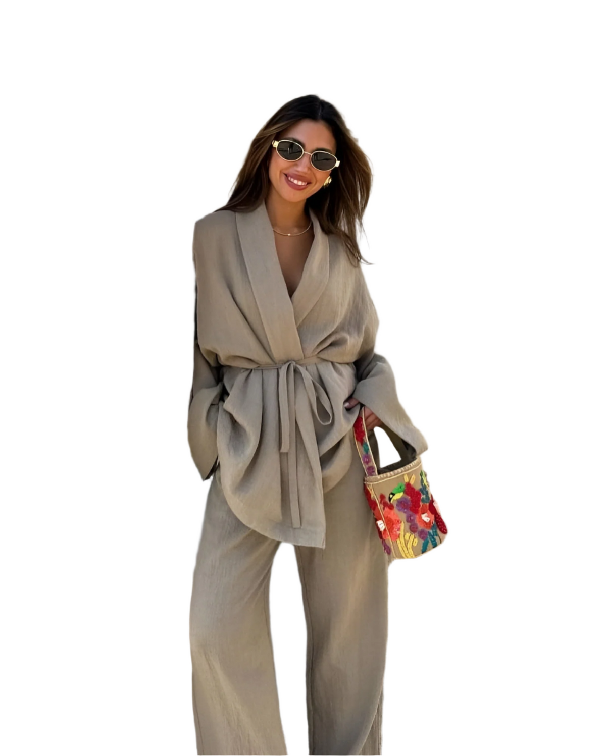 Gabriella – Airy Linen Summer Set for Effortless Style for Women