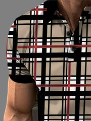 Christoff – Graphic Check Pattern Men’s Shirt