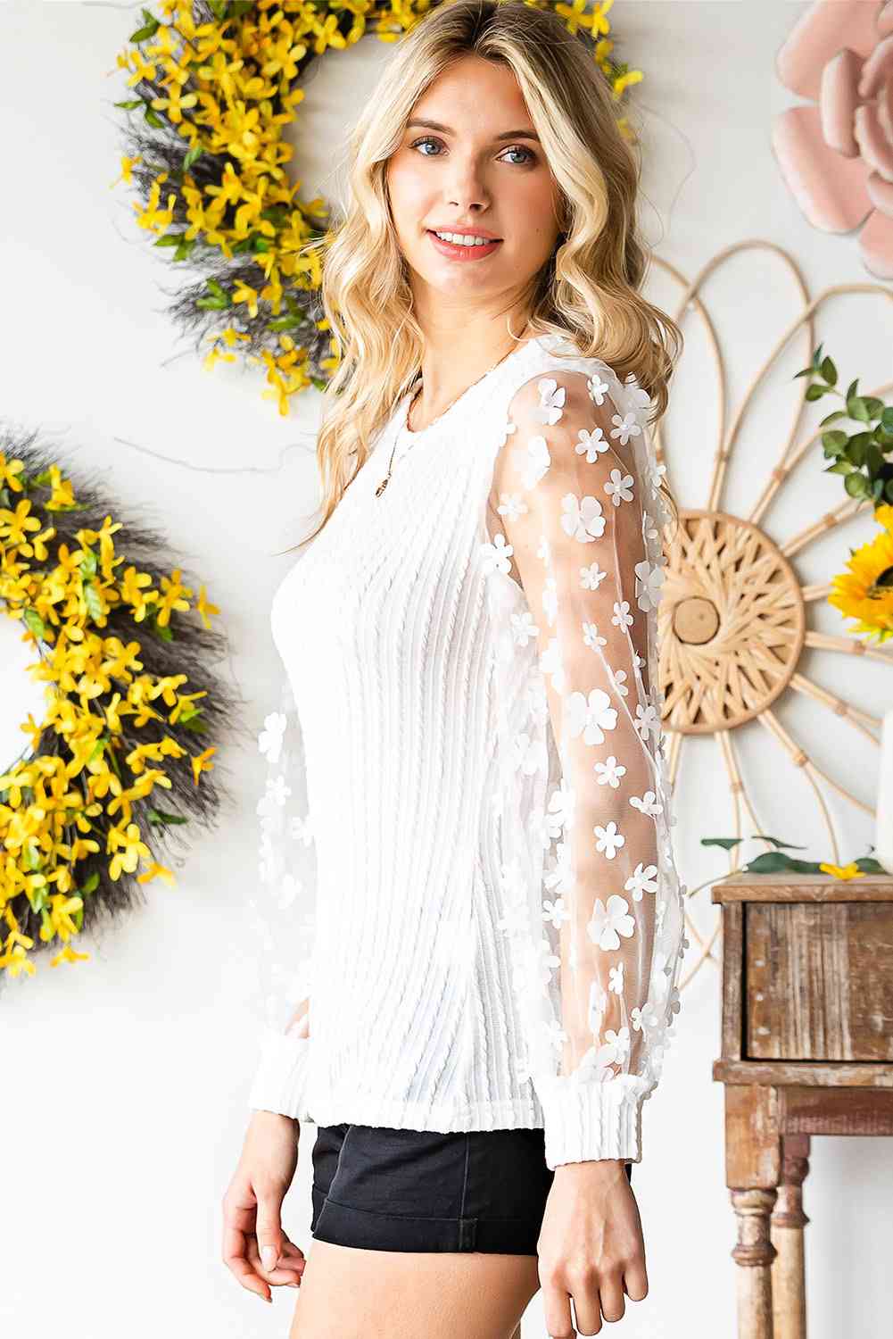 Amara – Embellished Women’s Knit Blouse